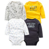 Image of 4 PCS/LOT Newborn Baby Clothing 2018 New Fashion Baby Boys Girls Clothes 100% Cotton Baby Bodysuit Long Sleeve Infant Jumpsuit