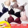 Image of 6 Colors Seamless Sexy Bra For Women Bralette Wire Free Push Up Bra Brassiere Female Underwear Lingerie fitness Intimates 2019