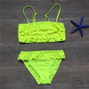 Image of 7-16years Children Swimwear Falbala Girls Swimwear Baby Kids Biquini Infantil Swimsuit Bikini Girl 2020 New Summer Bathing Suit