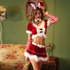 Image of 7Pcs Sexy Lingerie Sets Christmas Porno Costumes Womens Erotic Underwear Cosplay Bunny girl Hat Clothes Babydoll Dress Langerie