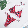 Image of 9 Colors Solid Bikini Set 2019 Sexy Push Up Swimwear Women Brazilian Swimsuit Low Waist Biquini Halter Two Pieces Bathing Suit