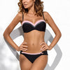 Image of 9 Colors Solid Bikini Set 2019 Sexy Push Up Swimwear Women Brazilian Swimsuit Low Waist Biquini Halter Two Pieces Bathing Suit