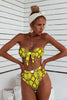 Image of AIUJXK Fashion 2019 Leopard Snake Print Bandage Bow Lingerie Biquini Women Sexy High Waist Bra Set  Ladies 2 Piece Swimsuit