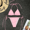 Image of Aartiee Neon bikini 2019 Push up Sexy Brazilian bikini set triangle bathers woman swimwear Micro swimsuit female string biquini