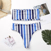 Image of Ariel Sarah 2019 Striped Bikinis Women Sexy Solid Bandeau Biquini Bathing Suit Seamless Swimsuit Thong Swimwear Micro Bikini