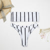 Image of Ariel Sarah 2019 Striped Bikinis Women Sexy Solid Bandeau Biquini Bathing Suit Seamless Swimsuit Thong Swimwear Micro Bikini