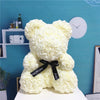 Image of Artificial Flowers Rose Bear Multicolor Plastic Foam Rose Teddy Bear Girlfriend Valentines Day Gift Birthday Party Decoration