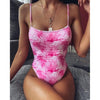 Image of Ashgaily 2020 New One Piece Swimsuit Sexy Cartoon Printed Swimwear Women Bathing Suit Beach Backless Monokini Swimsuit Female