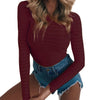 Image of Autumn Bodycon Mesh Bodysuits Feminino Mujer Sexy Stretchy Rompers Long Sleeve Women Body Streetwear Jumper Tops One Piece GV125