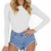 Image of Autumn Bodycon Mesh Bodysuits Feminino Mujer Sexy Stretchy Rompers Long Sleeve Women Body Streetwear Jumper Tops One Piece GV125