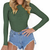 Image of Autumn Bodycon Mesh Bodysuits Feminino Mujer Sexy Stretchy Rompers Long Sleeve Women Body Streetwear Jumper Tops One Piece GV125