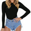 Image of Autumn Bodycon Mesh Bodysuits Feminino Mujer Sexy Stretchy Rompers Long Sleeve Women Body Streetwear Jumper Tops One Piece GV125