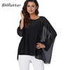 Image of BHflutter Women Blouses Plus Size 2019 New Style Batwing Casual Summer Blouse Shirt Woman Boho Chiffon Shirts Tops Chemise Femme