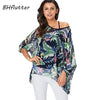 Image of BHflutter Women Blouses Plus Size 2019 New Style Batwing Casual Summer Blouse Shirt Woman Boho Chiffon Shirts Tops Chemise Femme