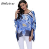 Image of BHflutter Women Blouses Plus Size 2019 New Style Batwing Casual Summer Blouse Shirt Woman Boho Chiffon Shirts Tops Chemise Femme