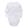 Image of Baby Bodysuits Cotton Newborn Blank Long Sleeve 0-24 Months Boy White Body Bebes Blanco Roupa Menina Baby Girl Clothing Solid