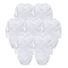 Image of Baby Bodysuits Cotton Newborn Blank Long Sleeve 0-24 Months Boy White Body Bebes Blanco Roupa Menina Baby Girl Clothing Solid
