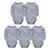 Image of Baby Bodysuits Cotton Newborn Blank Long Sleeve 0-24 Months Boy White Body Bebes Blanco Roupa Menina Baby Girl Clothing Solid