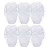 Image of Baby Bodysuits Cotton Newborn Blank Long Sleeve 0-24 Months Boy White Body Bebes Blanco Roupa Menina Baby Girl Clothing Solid