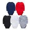 Image of Baby Bodysuits Cotton Newborn Blank Long Sleeve 0-24 Months Boy White Body Bebes Blanco Roupa Menina Baby Girl Clothing Solid
