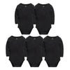 Image of Baby Bodysuits Cotton Newborn Blank Long Sleeve 0-24 Months Boy White Body Bebes Blanco Roupa Menina Baby Girl Clothing Solid
