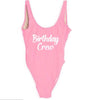 Image of Bachelorette Hen Party Birthday Girl Crew One Piece Swimsuit Sexy Beach Team Bathing Suit Monikini Halter Swimsuits Drop Ship