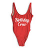 Image of Bachelorette Hen Party Birthday Girl Crew One Piece Swimsuit Sexy Beach Team Bathing Suit Monikini Halter Swimsuits Drop Ship