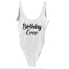 Image of Bachelorette Hen Party Birthday Girl Crew One Piece Swimsuit Sexy Beach Team Bathing Suit Monikini Halter Swimsuits Drop Ship