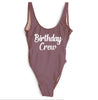 Image of Bachelorette Hen Party Birthday Girl Crew One Piece Swimsuit Sexy Beach Team Bathing Suit Monikini Halter Swimsuits Drop Ship