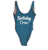 Image of Bachelorette Hen Party Birthday Girl Crew One Piece Swimsuit Sexy Beach Team Bathing Suit Monikini Halter Swimsuits Drop Ship