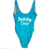 Image of Bachelorette Hen Party Birthday Girl Crew One Piece Swimsuit Sexy Beach Team Bathing Suit Monikini Halter Swimsuits Drop Ship