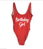 Image of Bachelorette Hen Party Birthday Girl Crew One Piece Swimsuit Sexy Beach Team Bathing Suit Monikini Halter Swimsuits Drop Ship