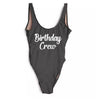 Image of Bachelorette Hen Party Birthday Girl Crew One Piece Swimsuit Sexy Beach Team Bathing Suit Monikini Halter Swimsuits Drop Ship