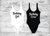 Image of Bachelorette Hen Party Birthday Girl Crew One Piece Swimsuit Sexy Beach Team Bathing Suit Monikini Halter Swimsuits Drop Ship