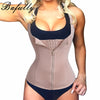 Image of Bafully Bodysuit Women Slimming Zipper Waist Trainer Cinta Modeladora Body Shaper Tummy Cincher Tank Corrective Shapewear Tops