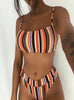 Image of Bandeau stripe bikini 2019 new Summer beachwear Push up sexy swimsuit female biquini High cut bathing suit women swimwear