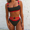Image of Bandeau swimsuit push up buckle swimwear women High waist bikini 2019 Sports bathing suit Summer bathers Brazil micro bikini new