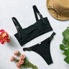 Image of Bandeau swimsuit push up buckle swimwear women High waist bikini 2019 Sports bathing suit Summer bathers Brazil micro bikini new