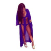 Image of Beach Cover ups Tunic Pareos Swimwear Women 2018 Bikini long sleeve Bandage Cardigan cover up Chiffon Swimsuits Beach Swim Wear