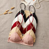 Image of Beauty Back Bra Sexy Deep V-Neck Solid Tube Top Summer Women Seamless Tank Top Underwear
