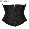 Image of Beonlema Women Steel Bone Waist Cincher Corset Waist Slimming Underbust Fajas Steampunk Accessories Femme XS-3XL Black Corsets