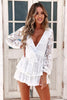 Image of Bikini Cover Up Lace Hollow Crochet Swimsuit Beach Dress Women 2018 Summer Ladies Cover-Ups Bathing Suit Beach Wear Tunic