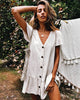 Image of Bikini Cover Up Lace Hollow Crochet Swimsuit Beach Dress Women 2018 Summer Ladies Cover-Ups Bathing Suit Beach Wear Tunic