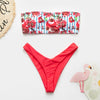 Image of Bikinx Bandeau swimwear women push up swimsuit female Cactus Print micro bikini 2020 sexy bathing suit beach bathers Biquini new