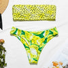 Image of Bikinx Bandeau swimwear women push up swimsuit female Cactus Print micro bikini 2020 sexy bathing suit beach bathers Biquini new