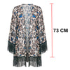 Image of Bikinx Leopard beach cover-ups swimsuit female Tassel beach dress tunic for women Kaftan sarong cover up kimono beachwear 2019