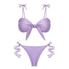 Image of Bikinx Solid knot bathing suit women biquini String sexy swimwear Push up swimsuit summer beach wear Micro bikini 2020 bathers