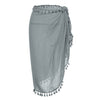 Image of Bikinx Tassel sarong cover-ups Summer beach dress Sexy bikinis 2020 mujer kaftan cardigan women swimwear Gossamer swimsuit pareo