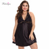 Image of Bikitique Women Plus Size Ultra Short Sling Nightgown Chemises Sexy Lingerie Women Deep V-neck Sling Sexy Underwear Babydoll