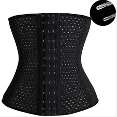 Black/Beige Fitness Fat Burning Girdle Belt Sexy Women Body Waist Trainer Shapers Underbust Belt Corset Faja Shapewear